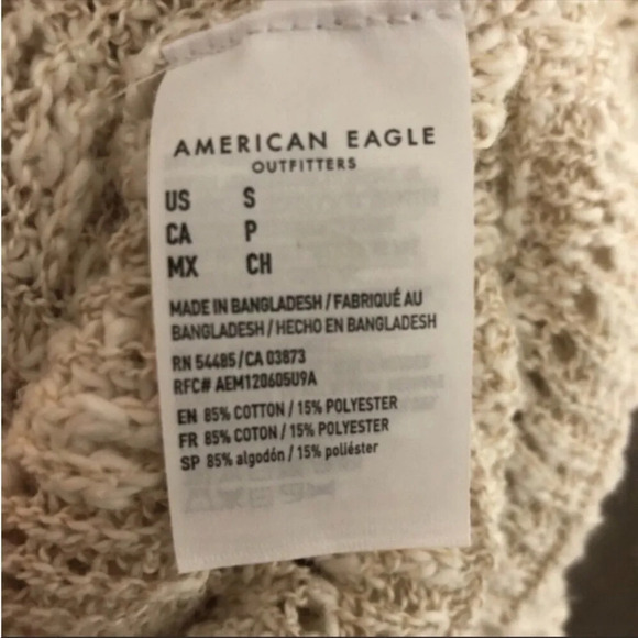 American Eagle Open Knit Long-Line Tunic Sweater - Picture 5 of 5